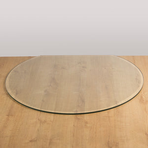 Morso - Flat Back Circle Glass Hearth Plate - Clear