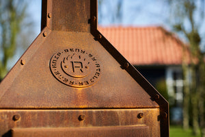 RB73 Bijuga with wheels | Corten Steel Outdoor Stove