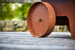RB73 Bijuga with wheels | Corten Steel Outdoor Stove