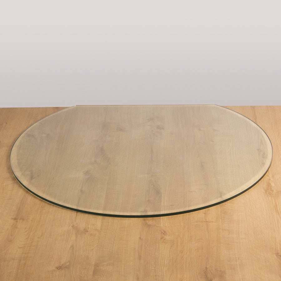 Morso - Flat Back Circle Glass Hearth Plate - Clear